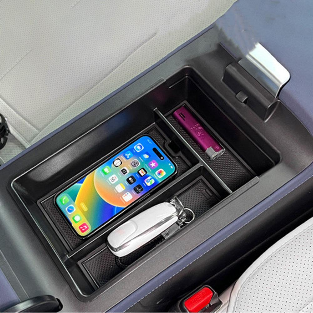 Ящик для хранения в подлокотнике для центральной консоли автомобиля Xiaopeng Xpeng G6, органайзер для хранения вещей, поддон из ABS-пластика, аксессуары для салона.