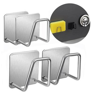 Хранение кухонных губок Раковина Сливная сушилка Полка для туалета Ванная комната Держатель для губки Чистящая губка Стойка Крючки Аксессуары Инструменты