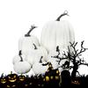 Realistic Halloween Pumpkin Decorations Set Fake Artificial Pumpkins for Home Party Indoor Outdoor Decor