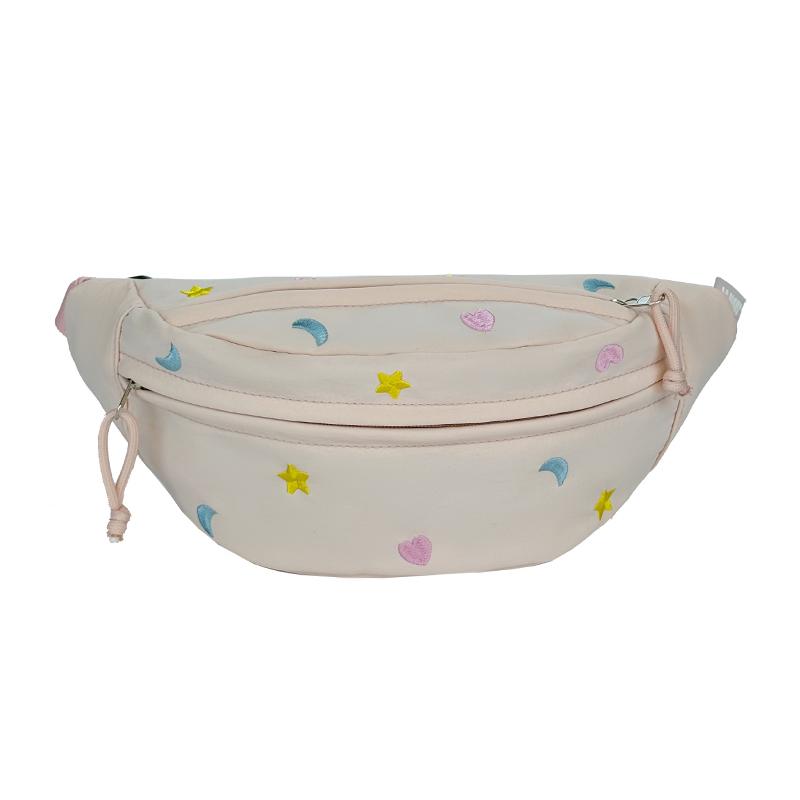 Нагрудная сумка женская вышитая поясная сумка легкая сумка через плечо спортивная студенческая сумка через плечо