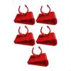 5 Pieces Fish Tank Tubing Holders,Fish Water Clamps,Hose Clamps,Red Aquarium Hose Clips,Soft