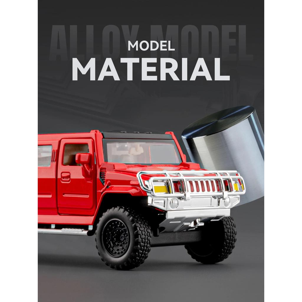 НОВЫЙ 1/32 Hummer H2 Лимузин Сплав Модель Автомобиля Игрушка Литье под Давлением Металлическое Литье Звук и Свет Автомобильные Игрушки для Детей Транспортное Средство