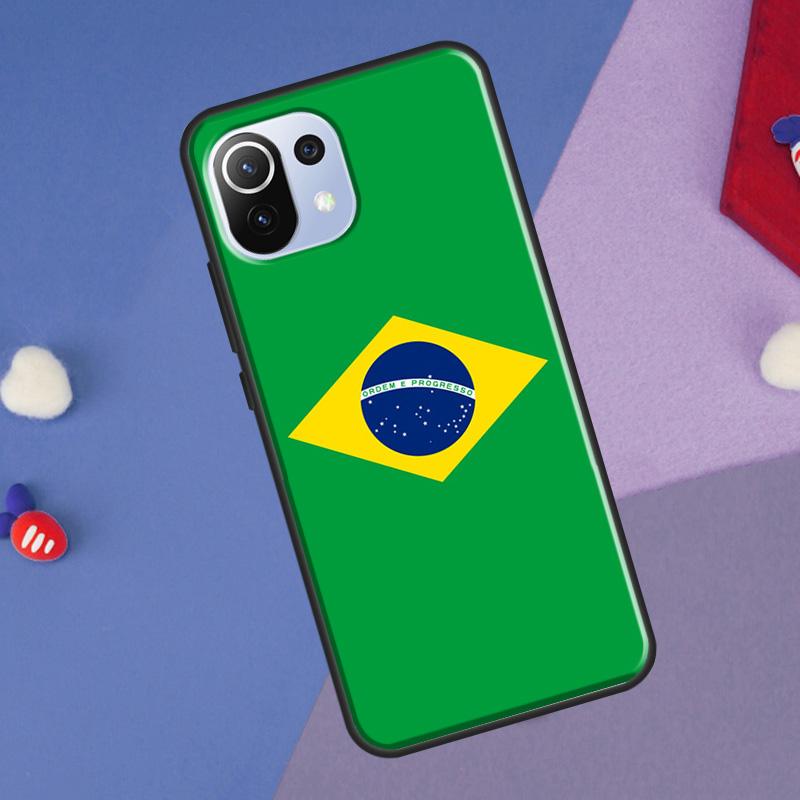 Бразилия Бразильский флаг Чехол для Xiaomi 14 Ultra 13 11T 12T 13T 14T Pro POCO X6 X7 Pro X3 X5 F3 F5 F6 M6 Pro Чехол