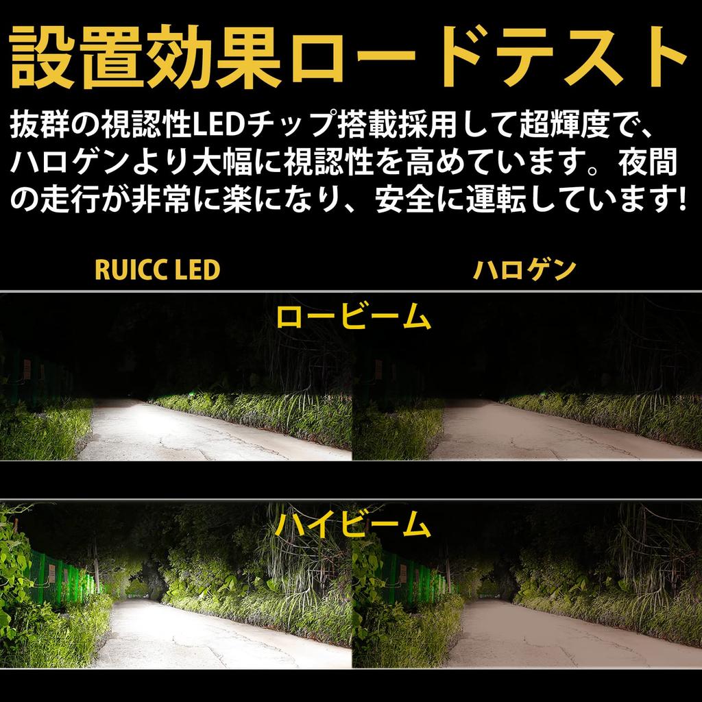 RUICC H4 LED Headlights for Super Vehicle Inspection CSP 60W X 6500K Constant Current Thermoelectric Separation Instant Truck Integrated LED Bulb of