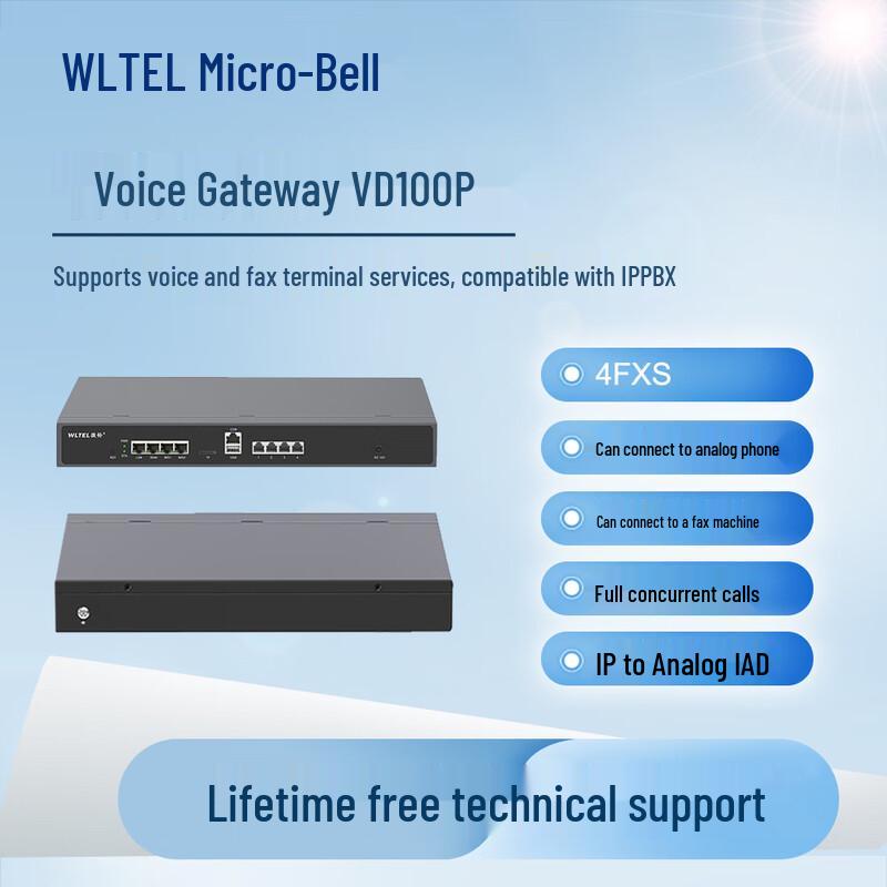 Wei Ling VD100P IP Voice Gateway & Analog Phone Adapter (CN version)