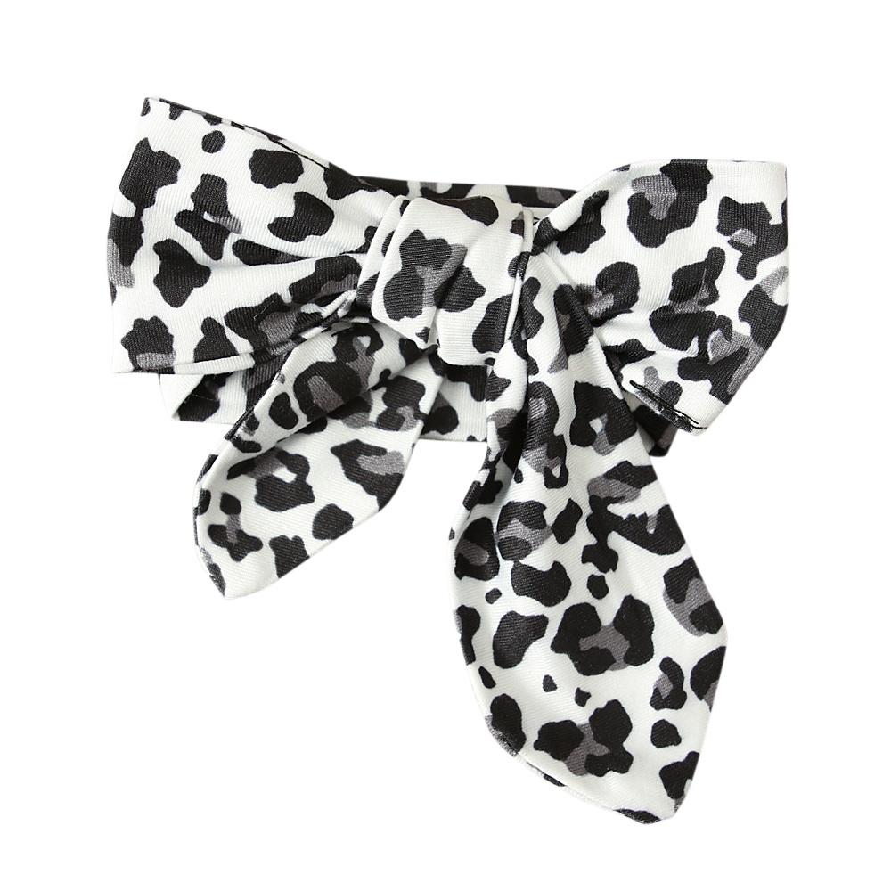 Комбинезон с длинными рукавами для маленьких девочек + брюки с леопардовым принтом + повязка на голову, комплект из 3 предметов, одежда для детей 0-24 месяцев