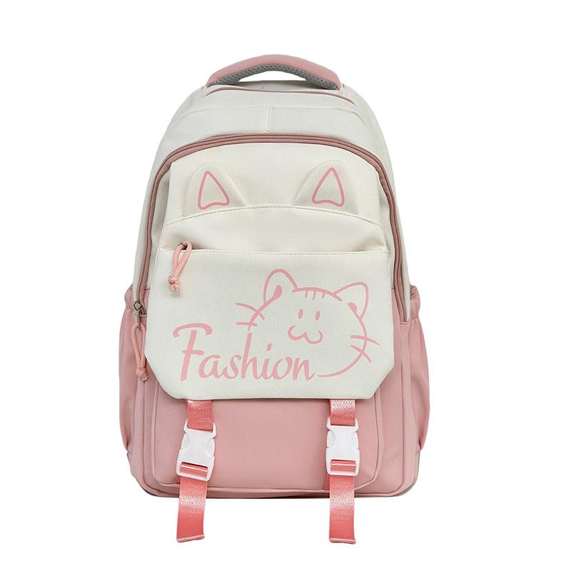 School Bag For Female Junior High School Students, Large-Capacity Simple Korean Backpack To Reduce The Burden, Grade 6 Backpack For Primary School