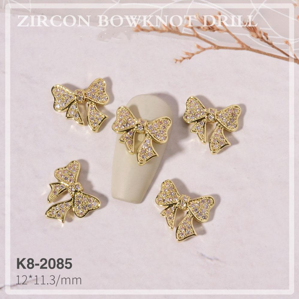 Украшения Роскошные DIY Украшения для нейл-арта Стразы для ногтей Аксессуары для маникюра Бантики Ювелирные изделия