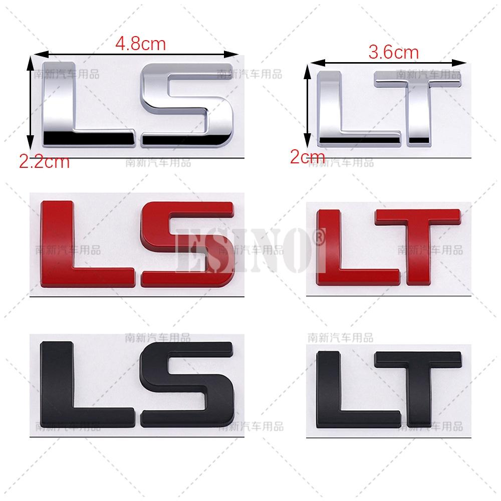 Car Styling LT LS 3D Metal Badge Body Adhesive Emblem Sticker Decal for Chevrolet Silverado Suburban Tahoe Offroad 4X4 BH9