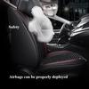 Высококачественные кожаные и ледяного шелка 3D чехлы на сиденья автомобиля с полным покрытием на 5 мест - Универсальная посадка, Дышащие, Противоскользящие, Легко установить