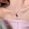 Летнее дофаминовое бусинное ожерелье изысканная нишевая сладкая шейная цепочка элегантная цепочка-чокер с бантом на ключицу