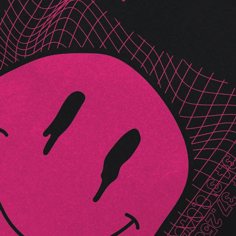 Уличная футболка с рисунком улыбающегося лица, хлопковые топы унисекс, футболки, летняя футболка с короткими рукавами