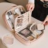 Прозрачная женская косметичка из ТПУ. Новая усовершенствованная двухслойная косметичка. Съемная сумка для косметических кистей. Портативная дорожная сумка для мытья на открытом воздухе для женщин.