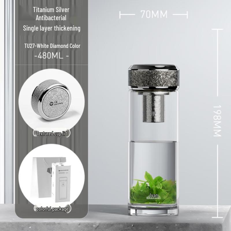 Vientiane Antibacterial Borosilicate Glass Tea Cup