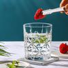 315 мл Узорный стакан для виски Тисненый резной стеклянный стакан Кружка для сока и пива Винтажная посуда для холодных напитков Стаканы для кофе и чая Прозрачная посуда
