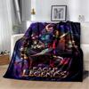 LOL 29 Стиль Джинкс Лига Легенд Мультяшное Фланелевое Одеяло, Мягкое Пледовое Одеяло для Дома Спальни Кровати Дивана Покрытие для Путешествий Подарок Ребенку