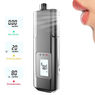 Высокочувствительный алкотестер, тестер алкоголя, Type-C, зарядка, светодиодный дисплей, портативный алкотестер, профессиональный цифровой алкотестер