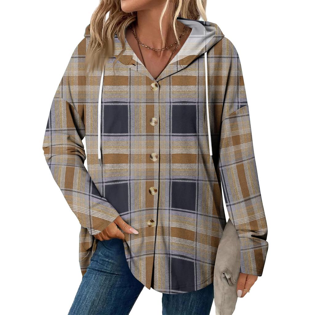 Женское модное повседневное пальто реглан с длинным рукавом и кулиской, винтажное пальто с капюшоном на пуговицах