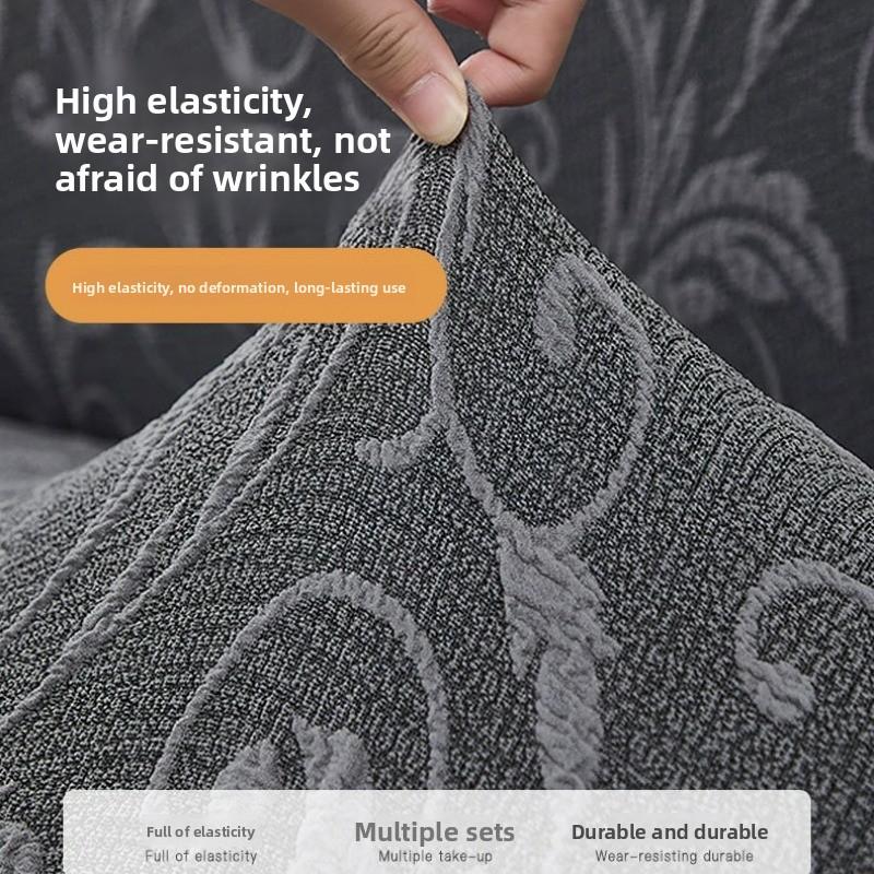 Вязаный чехол на диван на 1/2/3/4 места с утолщенной противоскользящей юбкой, чехол на подушку дивана, эластичный пылезащитный чехол на все сезоны