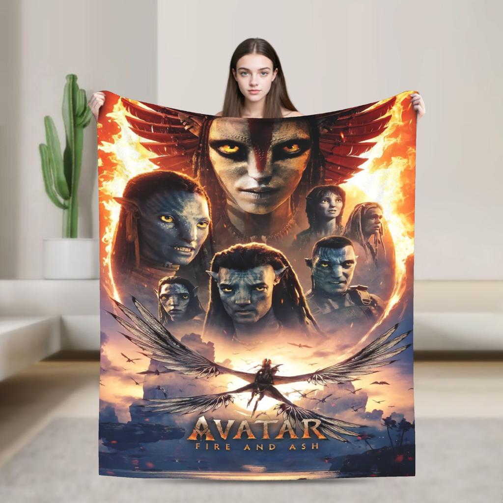 Cartoon Avatar Movie Blanket Fleece Summer Air Conditioning  Multi-function Lightweight Throw Blanket for Bed Car Quilt