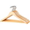 Dream House Hanger, 360-Degree Rotating Slim Wooden Clothes Hanger for Suits, Shirts, Jackets, and Coats, with Non-Slip Indents and Trouser Bars To Pr