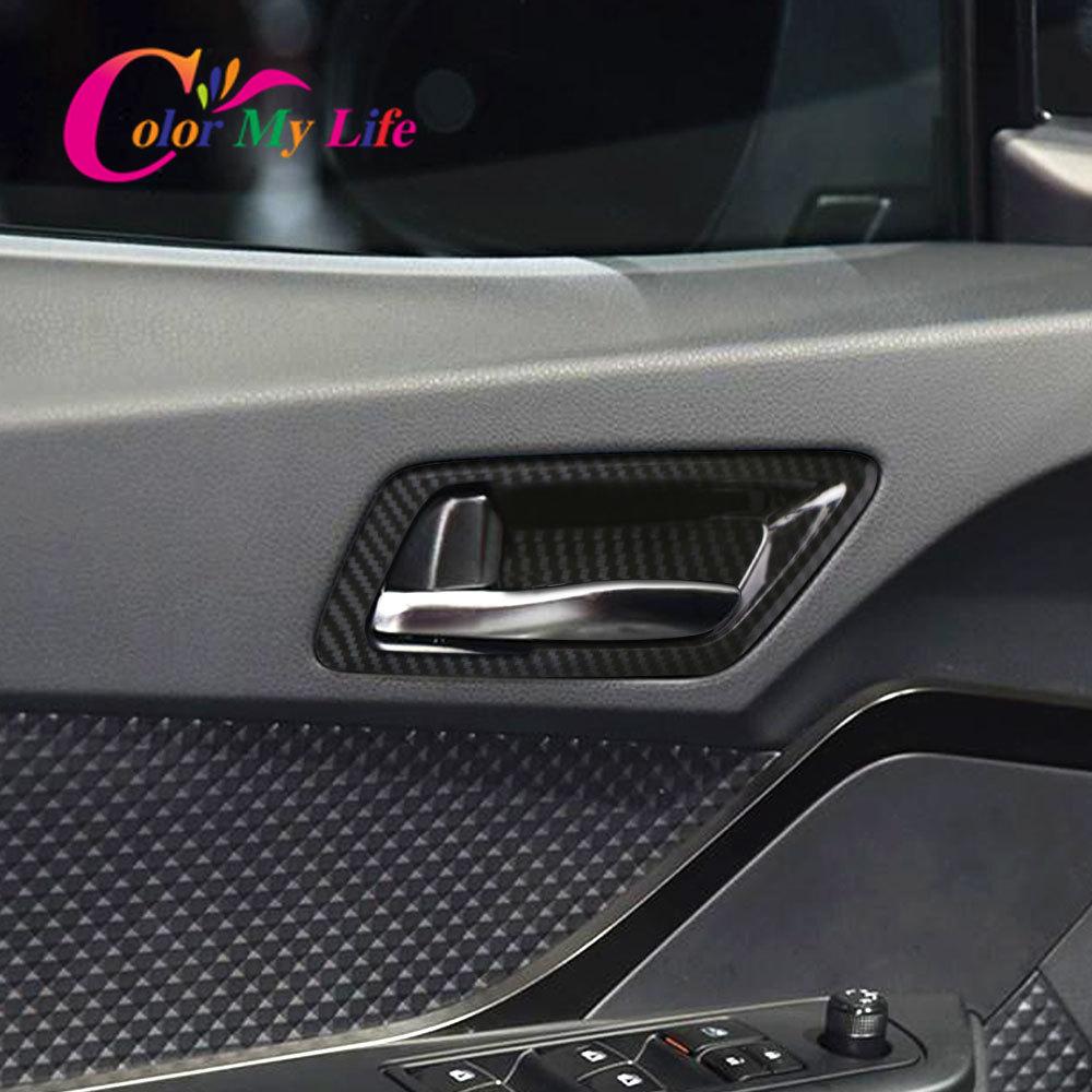 Color My Life 4 шт./компл. внутренняя крышка дверной чаши внутренняя отделка дверных чаш наклейка для Toyota C-HR CHR 2016 - 2022 детали