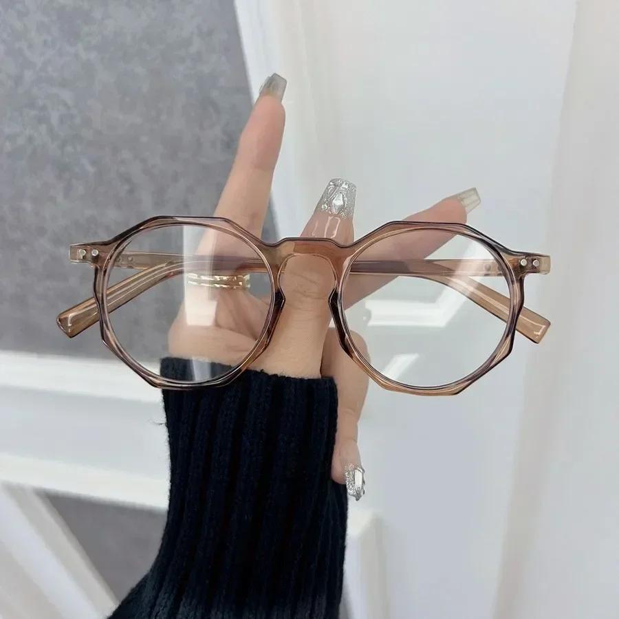 Square Anti Blue Light Glasses Fashion Retro Classic Women Men Computer Gaming Eye Protection Plain Spectacles