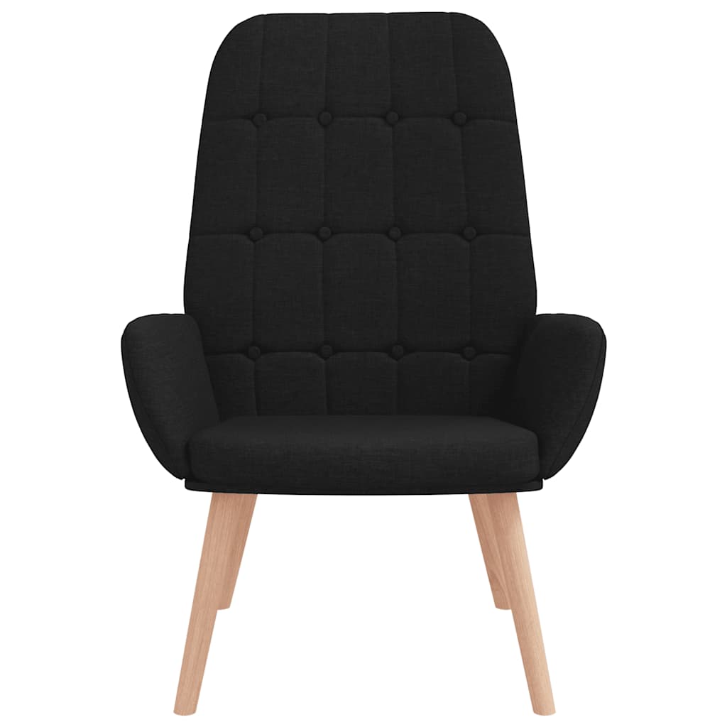 Relax Armchair Black Fabric