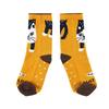 Stylish and cute boucle socks for featuring a Matilda Perfect for nursery Product women, print. teachers. code 23-6724 (#1/MU Mustard).