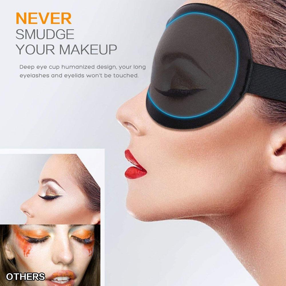 1шт мягкая маска для сна-дышащая удобная охлаждающая хлопковая маска для глаз самолет с завязанными глазами