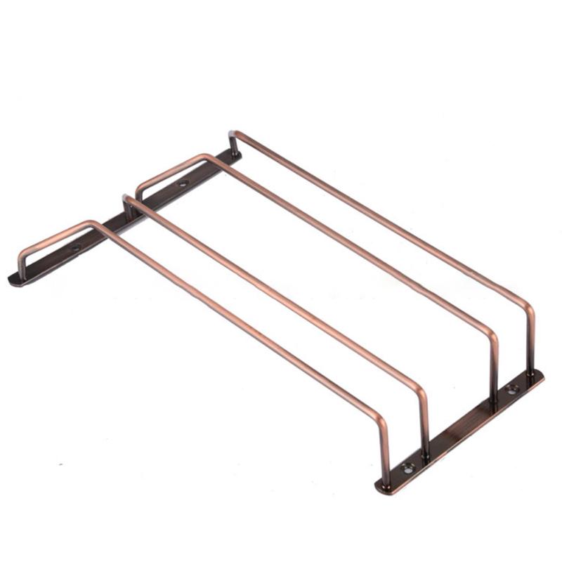 Железное покрытие, бронзовое настенное крепление, бокалы, подвесная полка для бокалов для вина, держатель