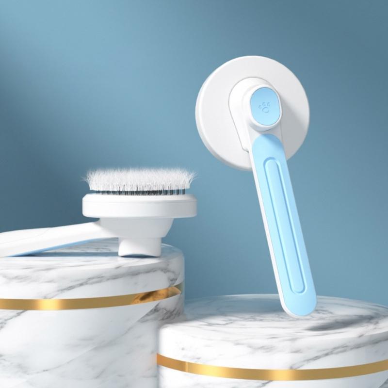 Pet Cat Brush Dogs Comb Self Cleaning Massage Brush for Dogs Hair Removes Tangles Pet Hair Massages Comb Accessories