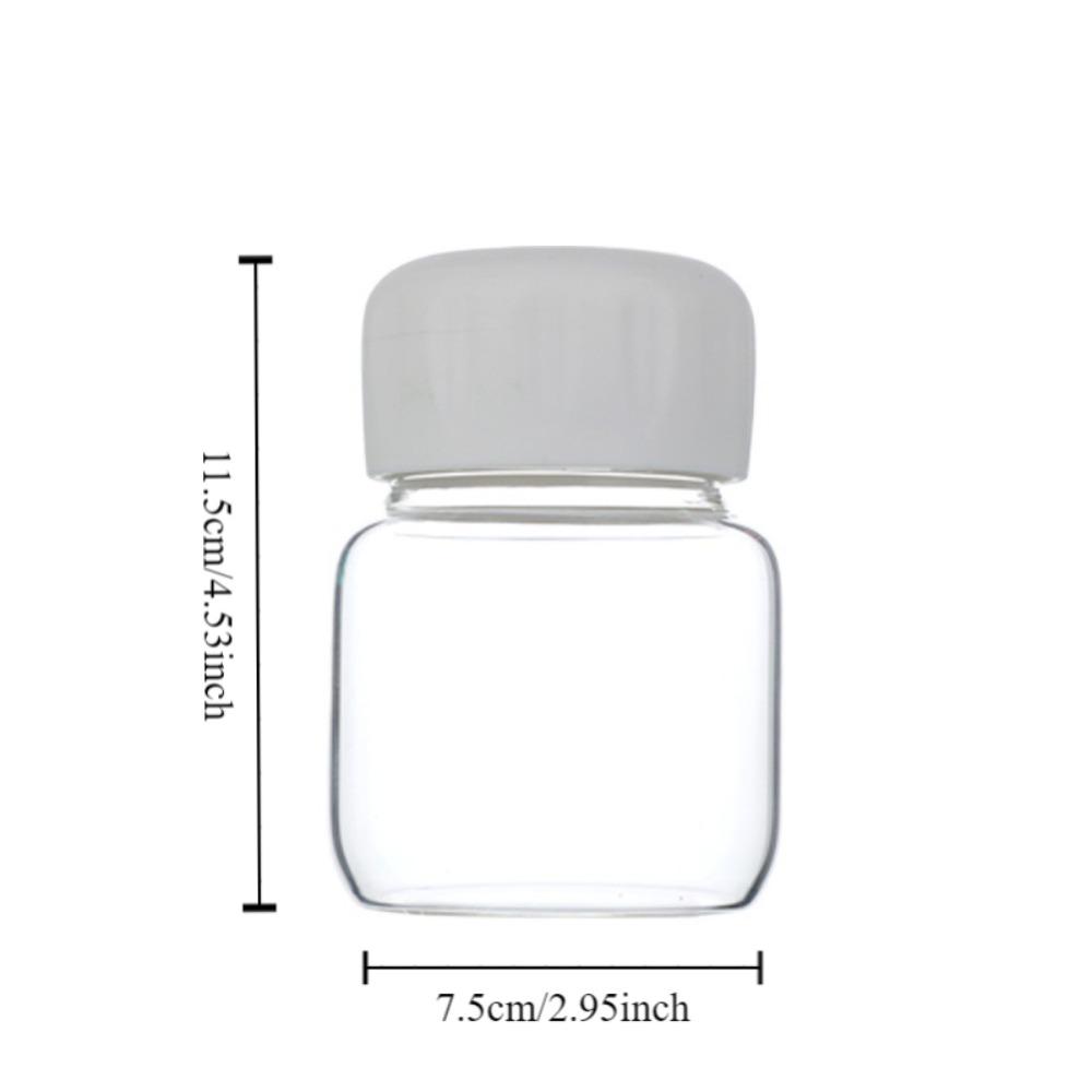 300ml Glass Water Cup Transparent With Scale Mini Leak-proof Breakfast Cup Portable Juice Mug Drink Container Travel Home Gift