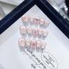Чистый ручной работы латный бант Лолита трехмерная расписанная вручную бабочка кошачий глаз нейл-арт нашивка