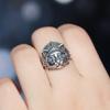 Кольцо с лунным камнем и индийской кошкой, персонализированное мужское и женское модное винтажное кольцо