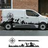Боковая наклейка автомобиля для Citroen Dispatch Jumpy Peugeot Expert Minivan Camper Van Mountain Graphics наклейка аксессуары для автотюнинга