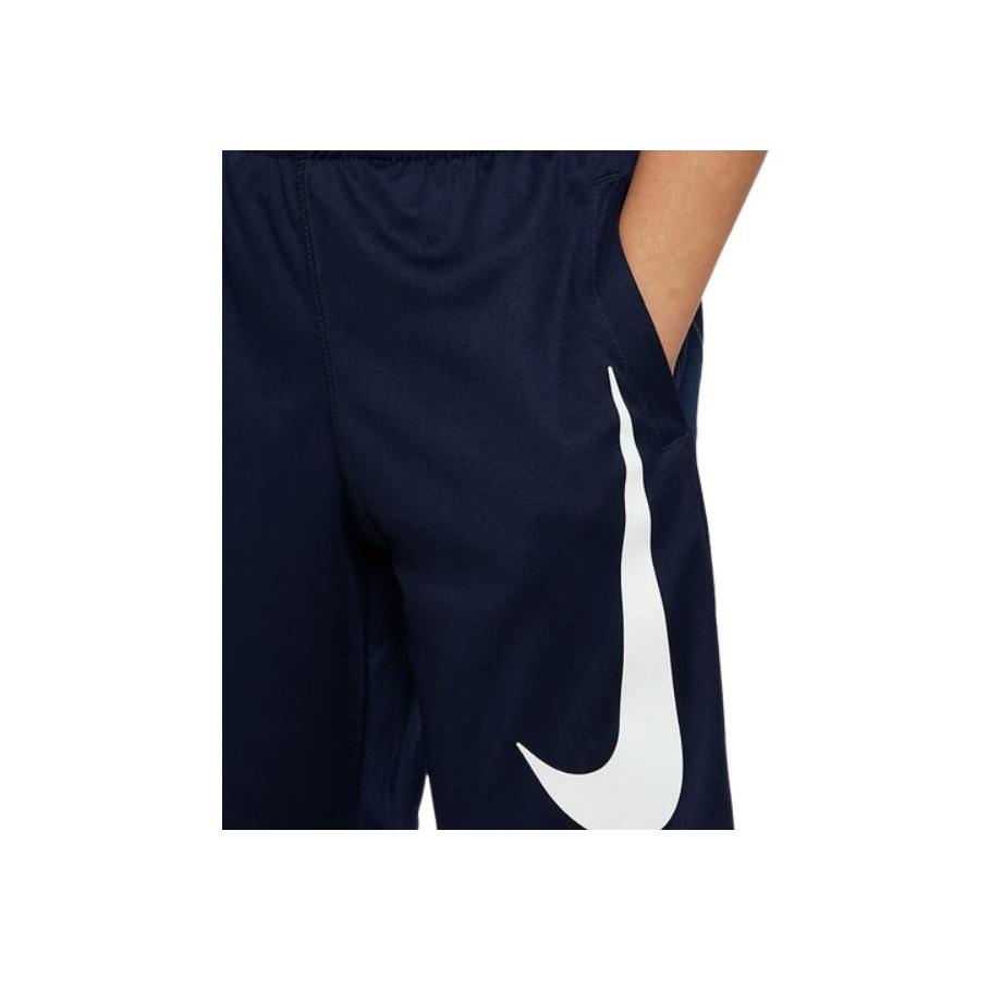 Nike Performance Swoosh Dri-Fit Logo Print Color Block Прямые детские шорты Детские шорты Obsidian FQ3633-451