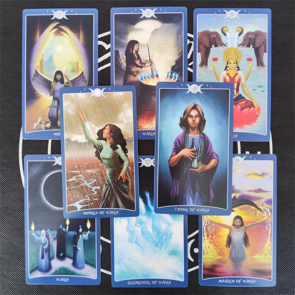 Английская колода карт 12x7 см, Книга теней Таро с бумажной инструкцией для детей, праздничная вечеринка, забавные настольные игры