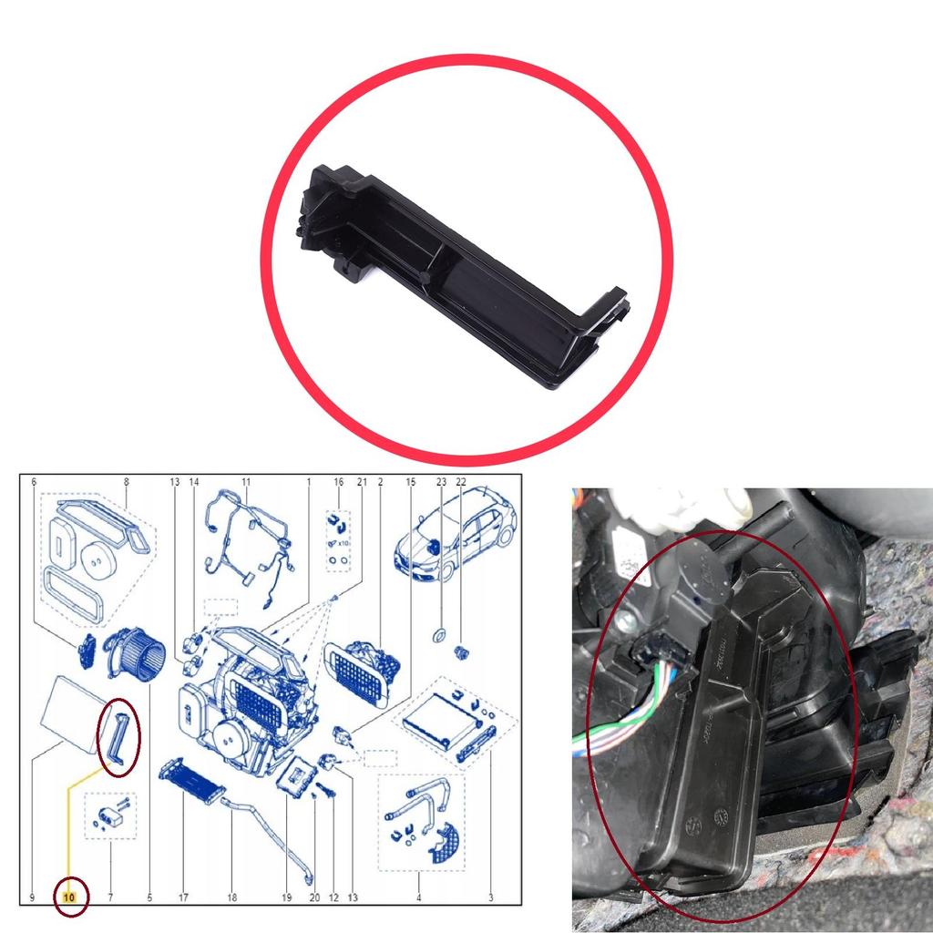 ESP1183 Крышка корпуса салонного фильтра пыльцы для Renault Megane Scenic MK4 Kangoo MK3 Talisman Kadjar Espace 5 272764273R