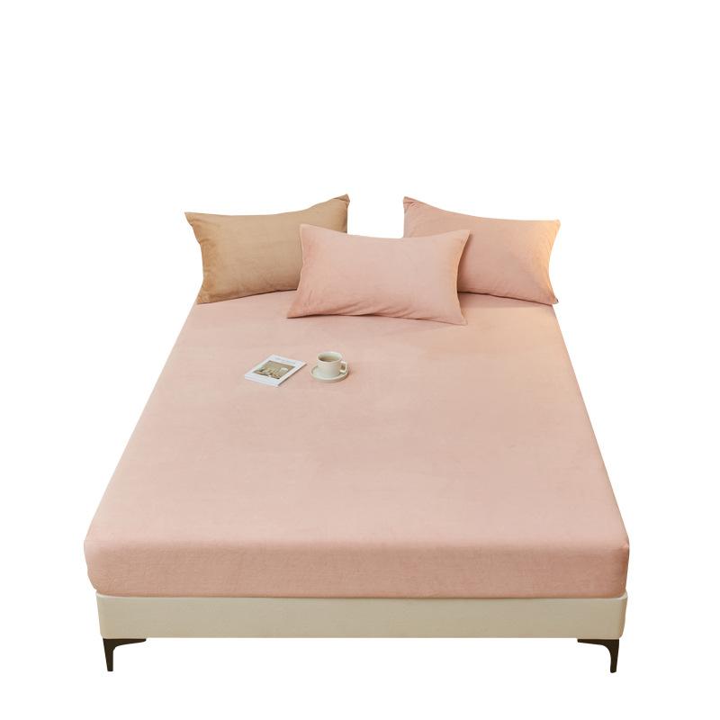 Однотонная простыня из молочного бархата, одинарная простыня из матовой фланели, защитная накидка Simmons.
