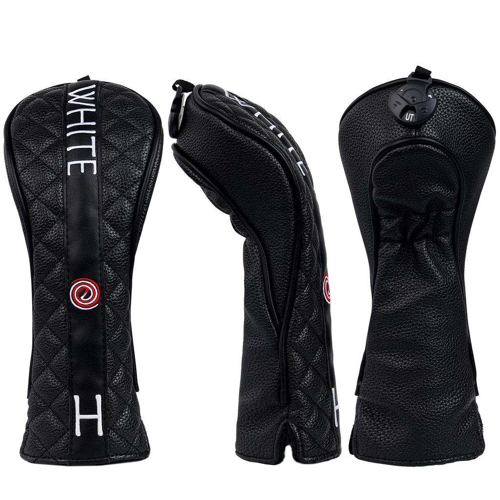 Golf Head Cover Single Item Golf Wood Cover Set Golf Driver Cover Fairway Wood Utility Putter Cover Magnetic Closure Pin Type Putter Cover ODYSSEY