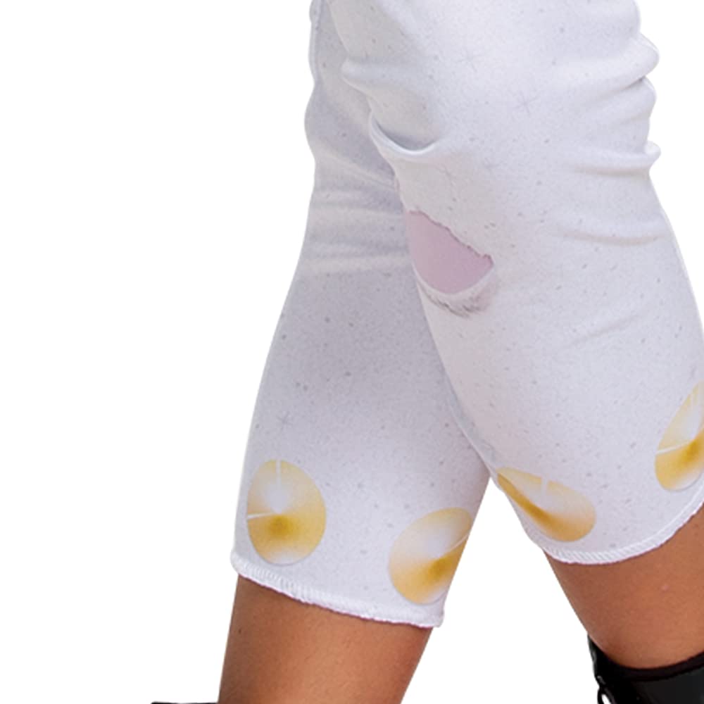 Маскарадный костюм Королевы Барб Тролли, Тролли Мировой тур Радужная Барб с детским головным убором, Размер Делюкс <(7-8), многокрасочный