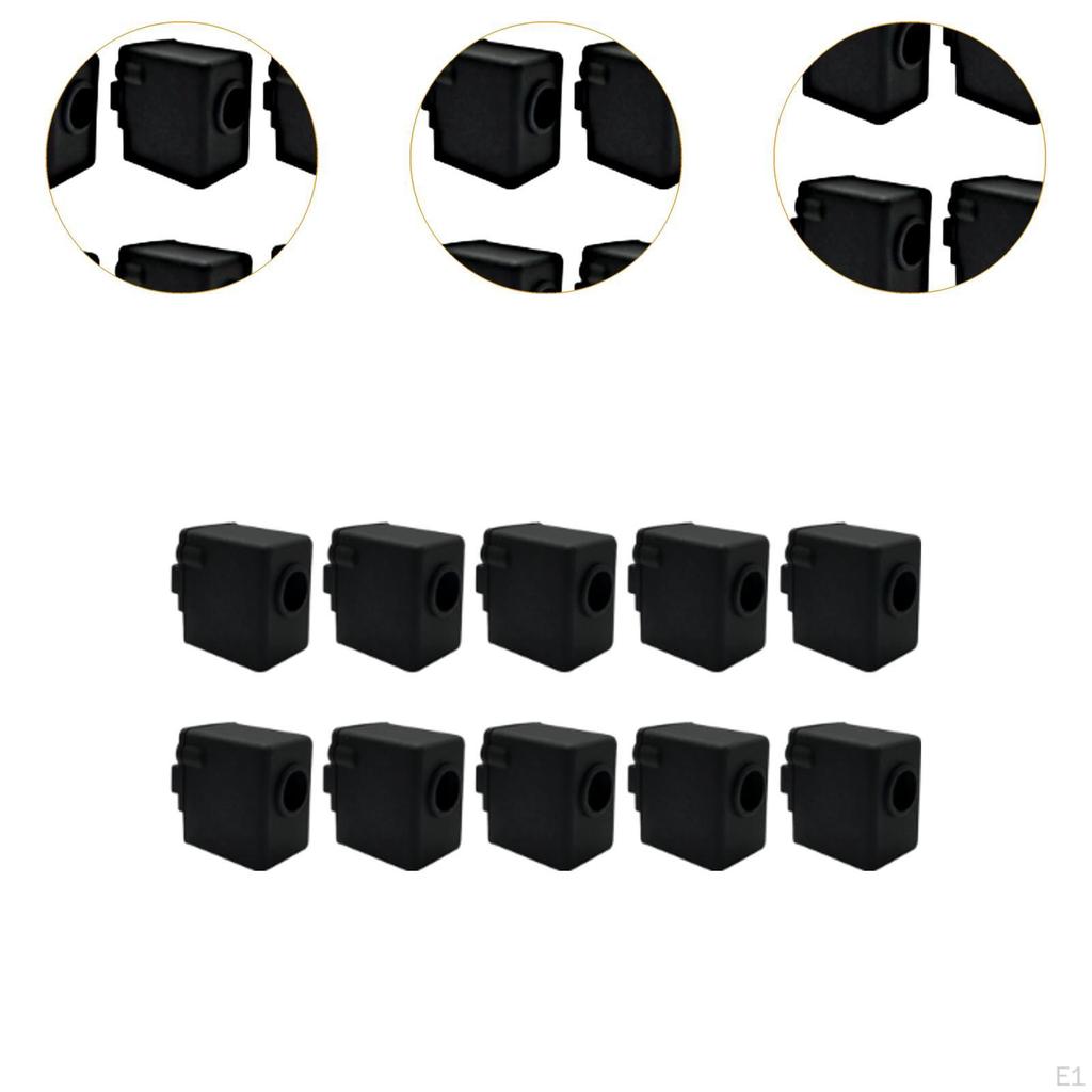 10 Pieces Hotend Heater Block Silicone Socks Case Non-stick Heat Insulation for