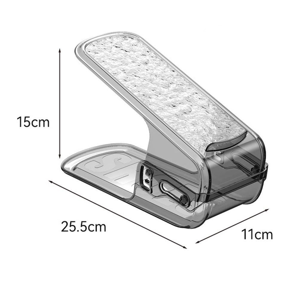 New Double Layer Shoe Rack Solid Color Space Saving Shoes Stand Durable Adjustable Shoe Organizer Cabinet
