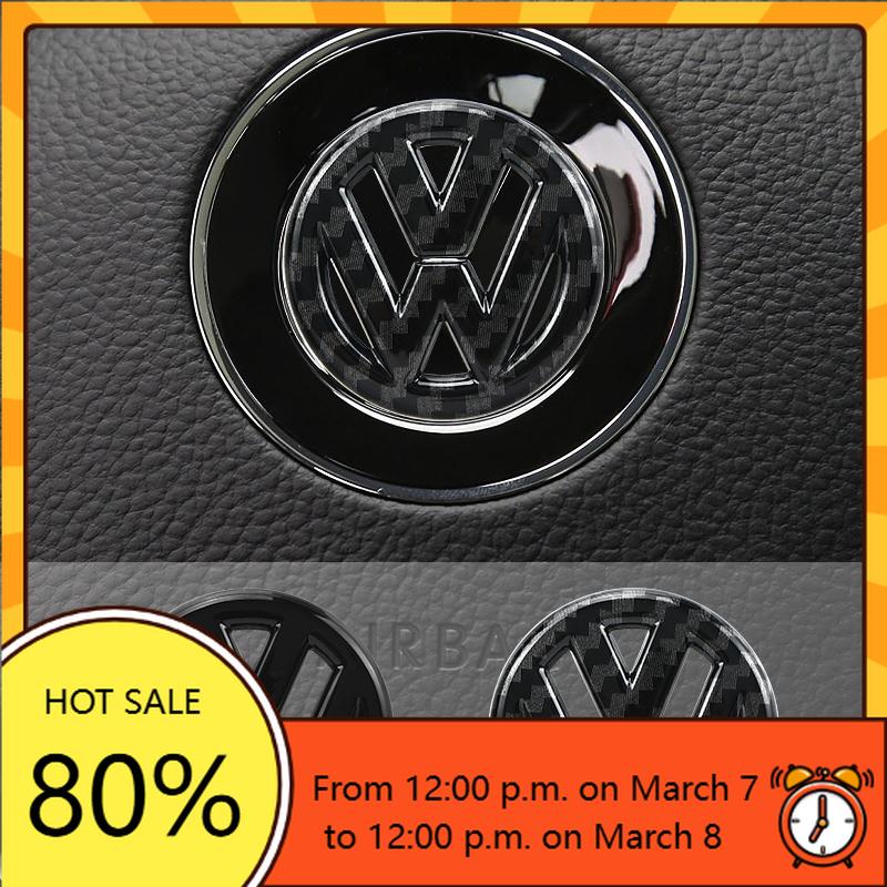 ZCKOT1 For VW Volkswagen Jetta MK5 Golf Car ABS Plastic Steering Wheel Logo Circle Trim Sticker for Volkswagen VW Golf Polo Jetta Mk6 T