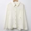 Shop  Women Collar Neck Basic Blouse Green Dgb Wbl 4122