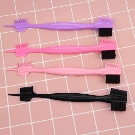 6 шт. Щеточка для бровей с двойной головкой и расческой, многофункциональная щетка для укладки бровей, профессиональная портативная дорожная женская косметика, инструменты для ухода за бровями