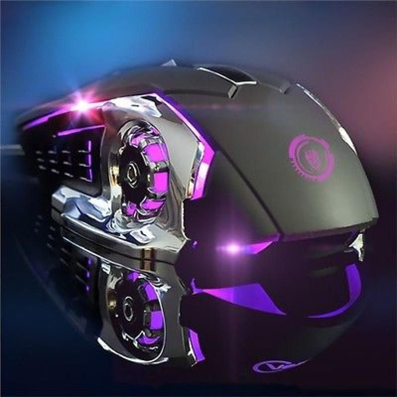 Механическая игровая мышь Проводная Светящаяся Макро-определение Поедание курицы Настольная USB 3200 точек на дюйм