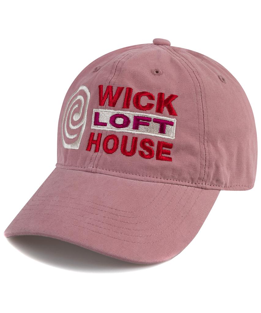 Кепка-бейсболка Wig E Loft House из холста - Розовая