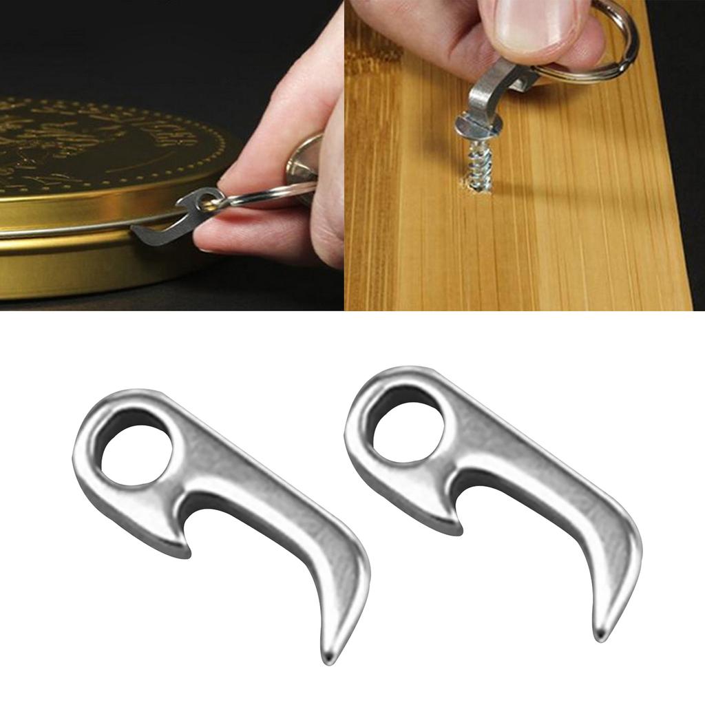 Stainless Beer Bottle Opener Keychain Mini Bottle Openers Funny Pocket Keyring Pocket Beer Bottle Opener Cute Pendants